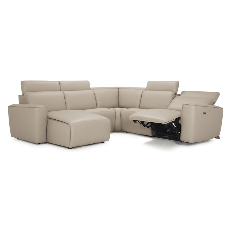 Palliser Springfield Power Reclining Leather 5 pc Sectional 41638-6P/41638-2P/41638-19/41638-2P/41638-57-COLORADO-MIST IMAGE 2