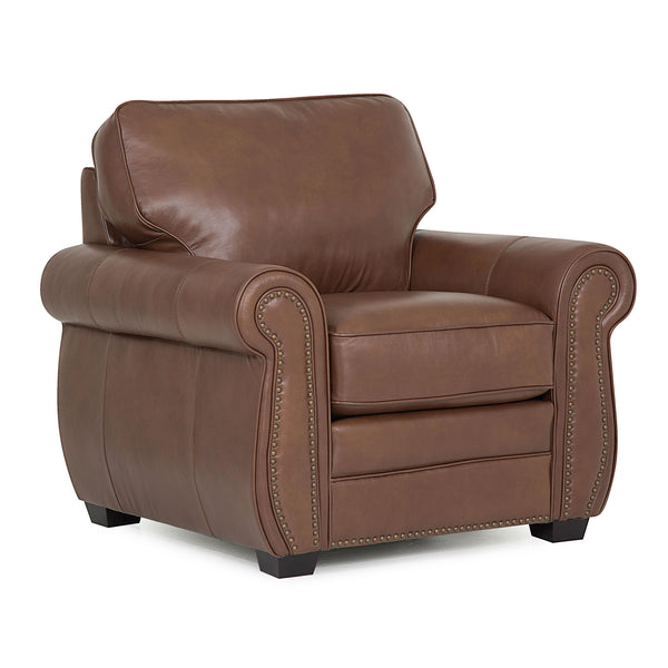 Palliser Thompson Stationary Leather Chair 77792-02-BRONCO-STAR IMAGE 1