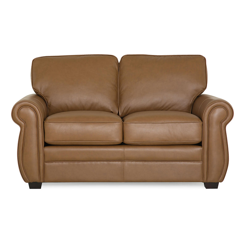 Palliser Thompson Stationary Leather Loveseat 77792-03-CLASSIC-SAHARA IMAGE 2