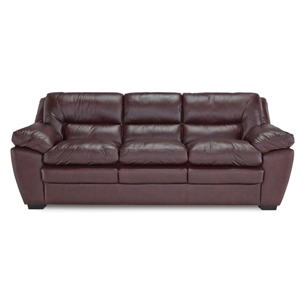 Palliser Thurston Stationary Leather Sofa 77327-01-CLASSIC-BURGUNDY IMAGE 1