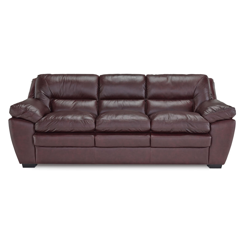 Palliser Thurston Stationary Leather Sofa 77327-01-CLASSIC-BURGUNDY IMAGE 1