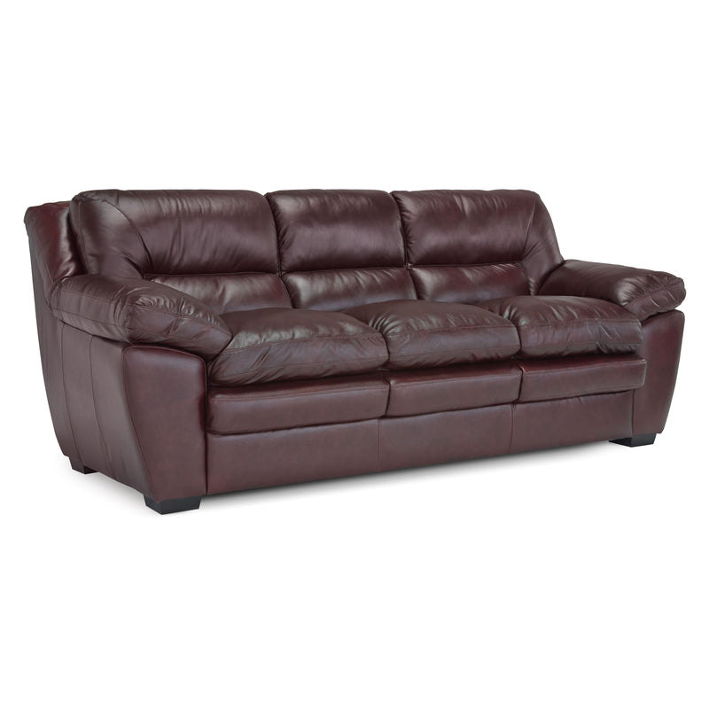 Palliser Thurston Stationary Leather Sofa 77327-01-CLASSIC-BURGUNDY IMAGE 2