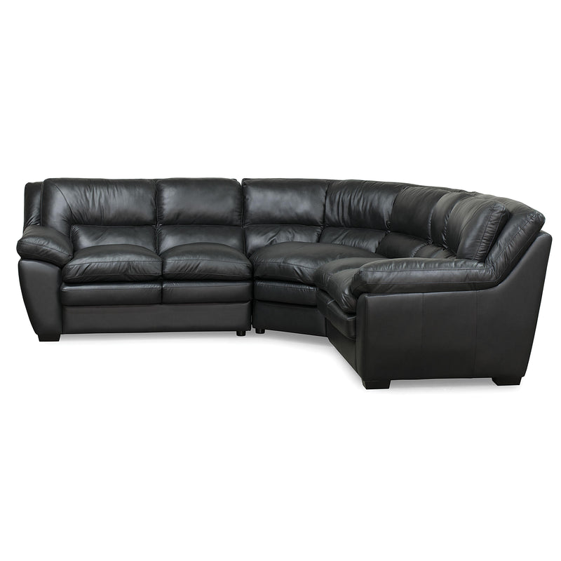 Palliser Thurston Stationary Leather 3 pc Sectional 77327-07/77327-09/77327-08-CLASSIC-ANTHRACITE IMAGE 2