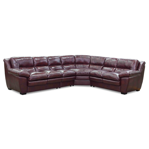 Palliser Thurston Stationary Leather 4 pc Sectional 77327-07/77327-10/77327-09/77327-08-ALFRESCO-MALBEC IMAGE 1