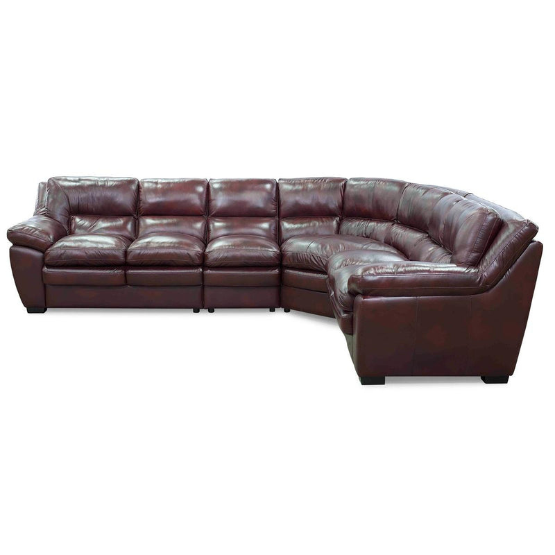 Palliser Thurston Stationary Leather 4 pc Sectional 77327-07/77327-10/77327-09/77327-08-ALFRESCO-MALBEC IMAGE 2