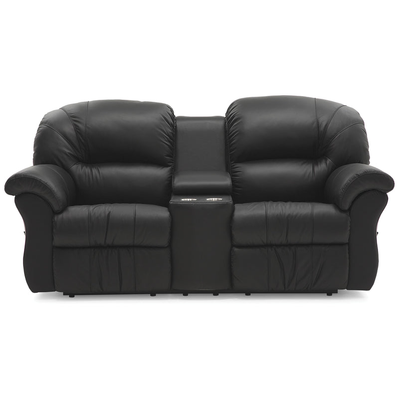 Palliser Tracer Reclining Leather Loveseat 41071-58-TULSAII-JET IMAGE 3