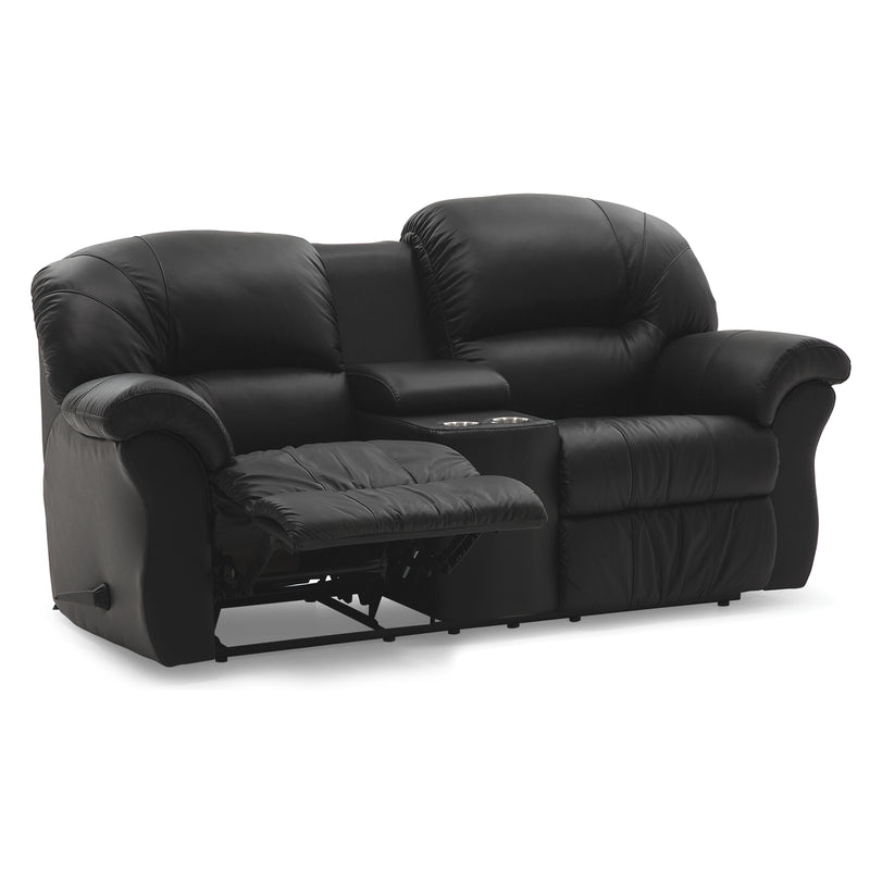 Palliser Tracer Reclining Leather Loveseat 41071-58-TULSAII-JET IMAGE 4