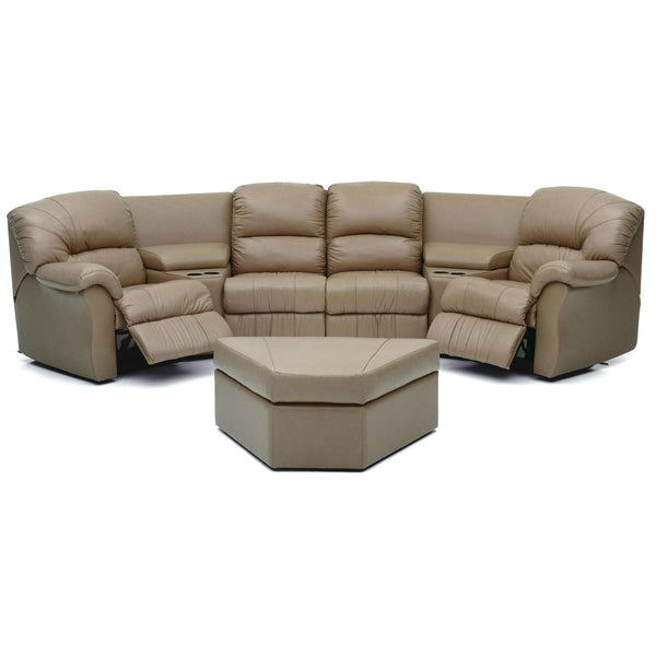 Palliser Tracer Power Reclining Leather 6 pc Sectional 41071-67/41071-A1/41071-60/41071-60/41071-A1/41071-66-CLASSIC-SANDSTONE IMAGE 1