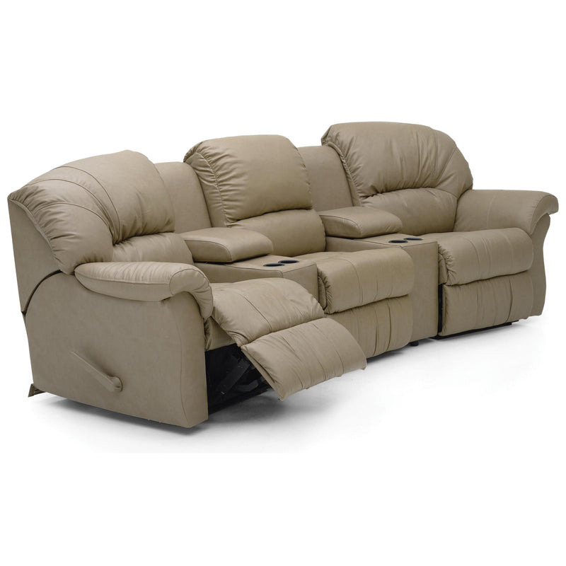 Palliser Tracer Power Reclining Leather 5 pc Sectional 41071-67/41071-A0/41071-60/41071-A0/41071-66-CLASSIC-SANDSTONE IMAGE 1