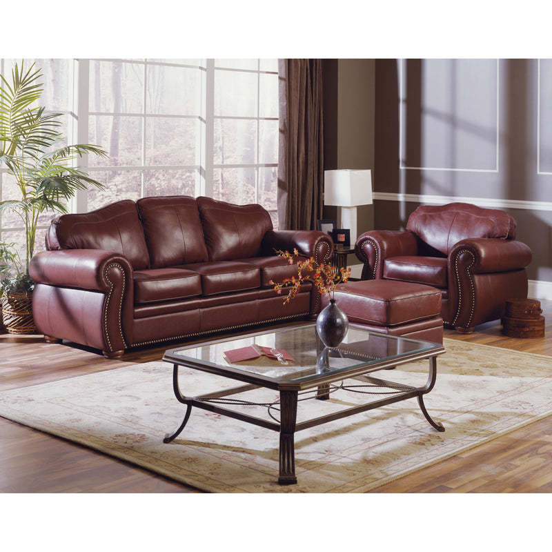 Palliser Troon Stationary Leather Chair 77299-02-CLASSIC-BURGUNDY IMAGE 2