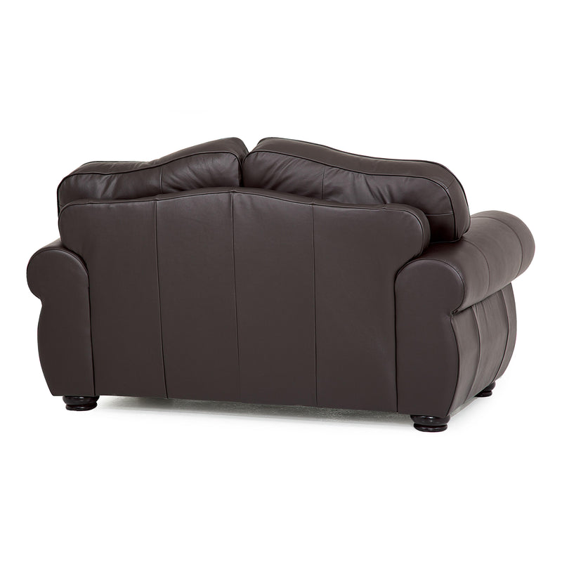 Palliser Troon Stationary Leather Loveseat 77299-03-TULSAII-DARKBROWN IMAGE 3