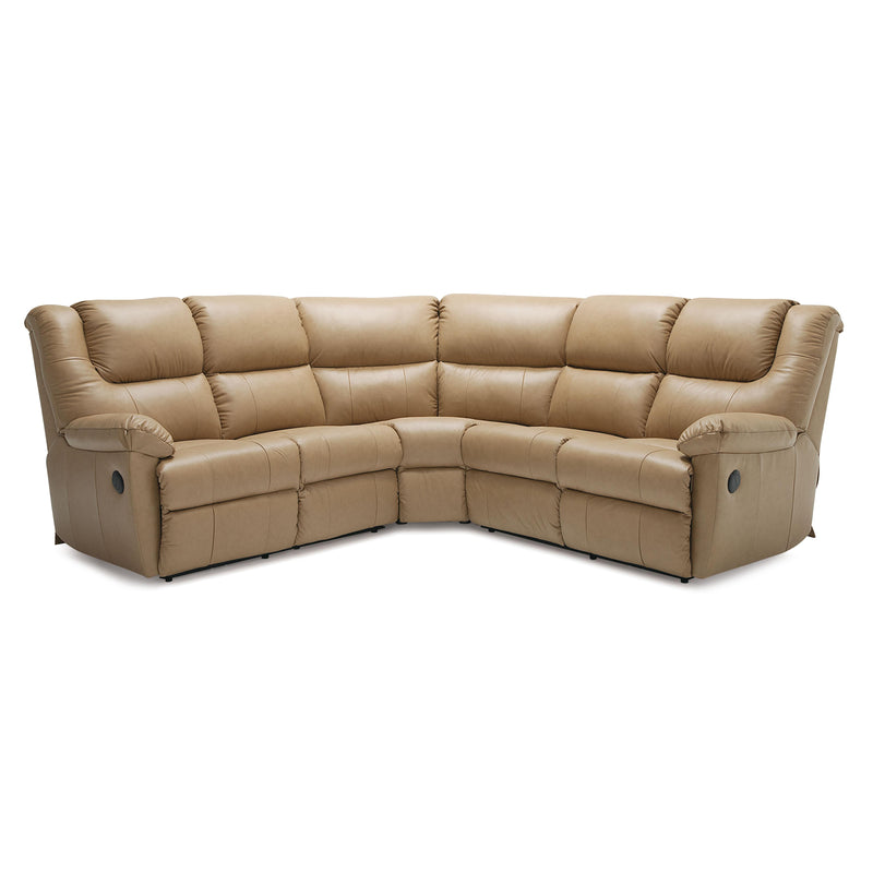 Palliser Tundra Reclining Leather 3 pc Sectional 41043-55/41043-09/41043-54-CLASSIC-WHEAT IMAGE 1