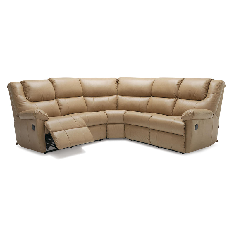 Palliser Tundra Reclining Leather 3 pc Sectional 41043-55/41043-09/41043-54-CLASSIC-WHEAT IMAGE 2