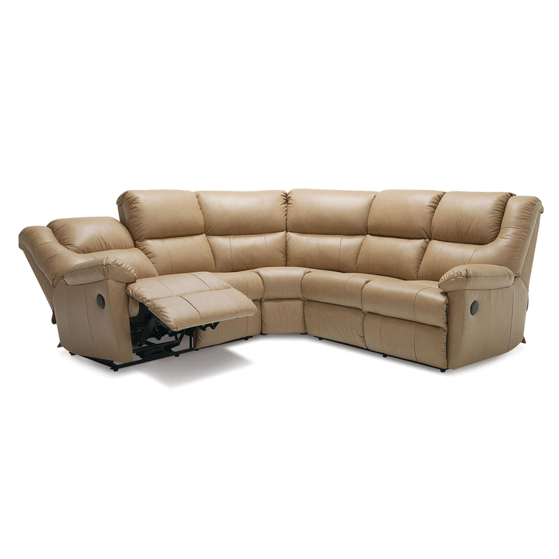 Palliser Tundra Reclining Leather 3 pc Sectional 41043-55/41043-09/41043-54-CLASSIC-WHEAT IMAGE 4