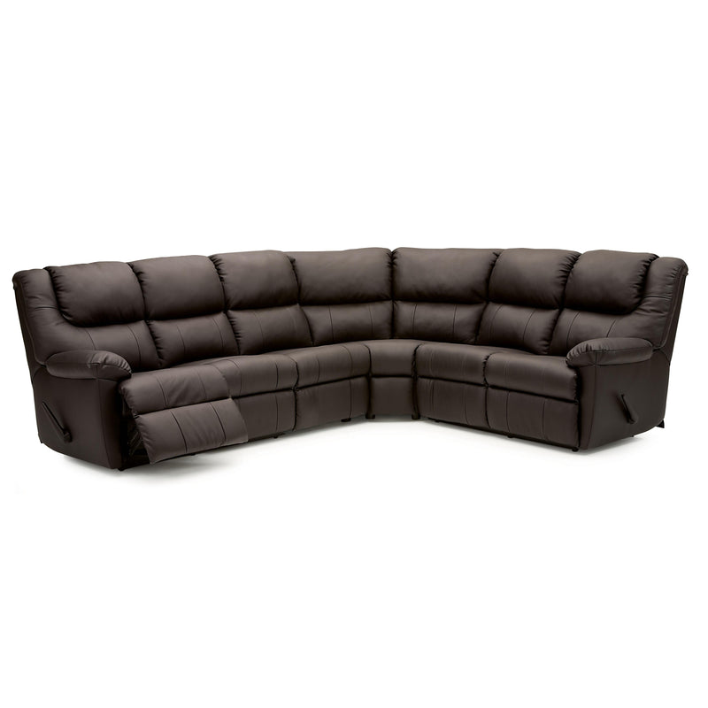 Palliser Tundra Power Reclining Leather 4 pc Sectional 41043-65/41043-60/41043-09/41043-64-TULSAII-DARKBROWN IMAGE 1