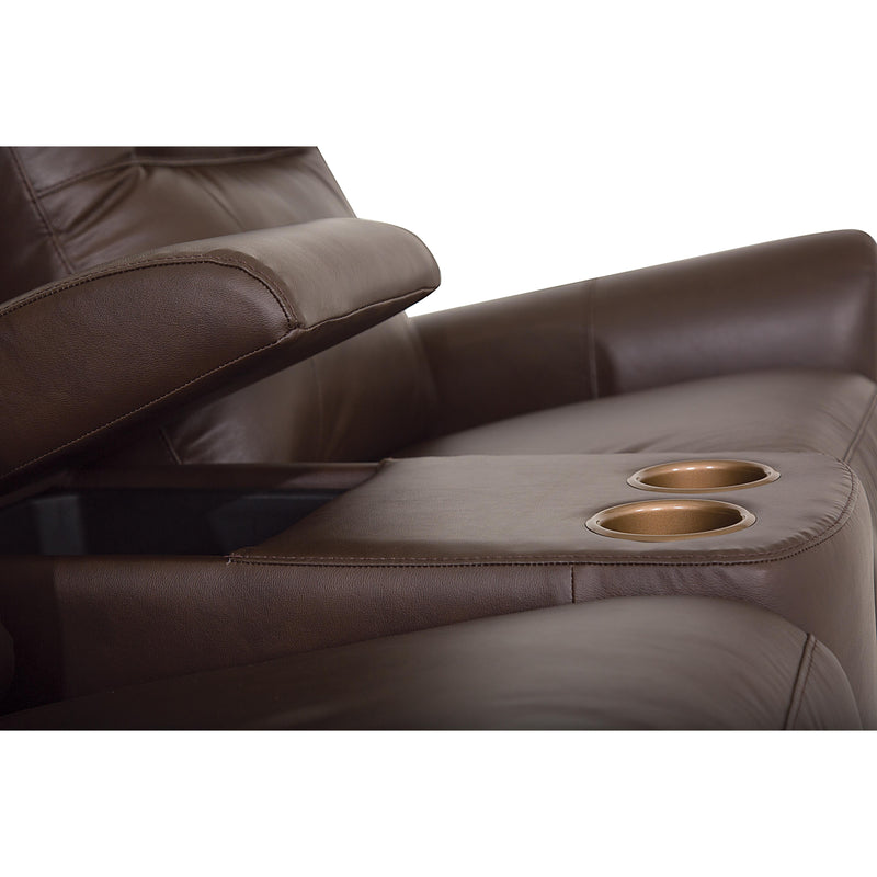 Palliser Vega Power Reclining Leather Loveseat 41061-68-CLASSIC-ACORN IMAGE 4