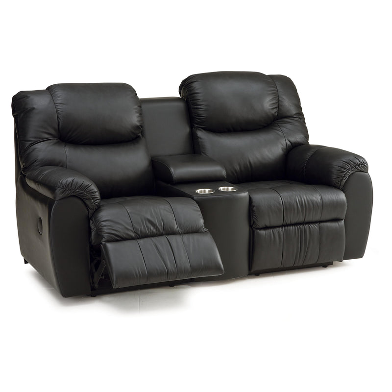 Palliser Regent Power Reclining Leather Loveseat 41094-68-CLASSIC-ANTHRACITE IMAGE 1