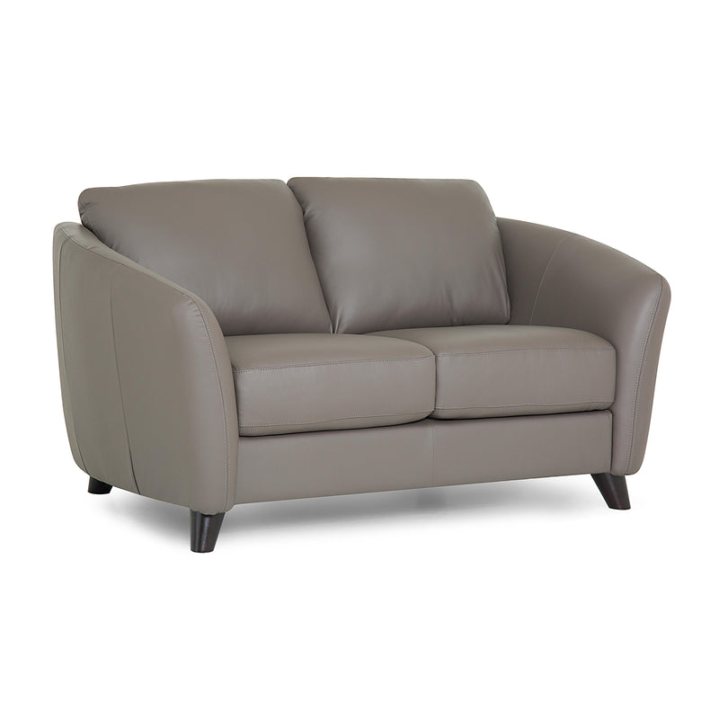 Palliser Alula Stationary Leather Loveseat 77427-03-VENICE-COAL IMAGE 1