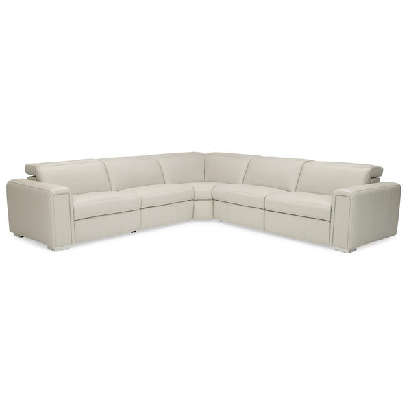 Palliser Titan Power Reclining Leather 5 pc Sectional 44004-6P/44004-70/44004-9A/44004-70/44004-7P-VENICE-STEEL IMAGE 1