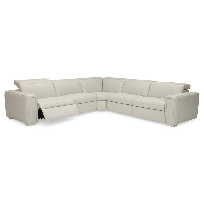 Palliser Titan Power Reclining Leather 5 pc Sectional 44004-6P/44004-70/44004-9A/44004-70/44004-7P-VENICE-STEEL IMAGE 2