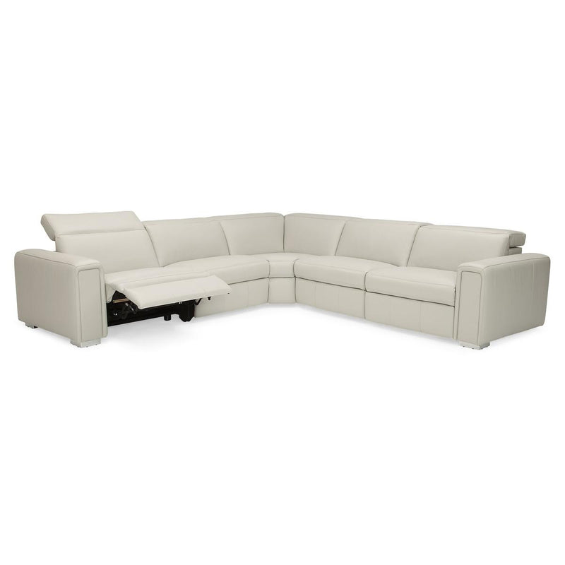 Palliser Titan Power Reclining Leather 5 pc Sectional 44004-6P/44004-70/44004-9A/44004-70/44004-7P-VENICE-STEEL IMAGE 3