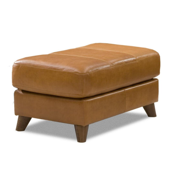 Palliser Alula Leather Ottoman 77427-74-BRONCO-GINGER IMAGE 1