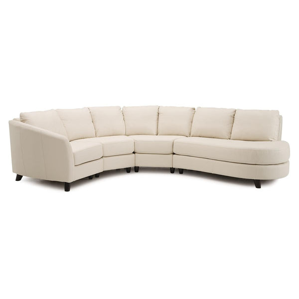 Palliser Alula Leather 3 pc Sectional 77427-07/77427-09/77427-19-HUSH-SAND IMAGE 1