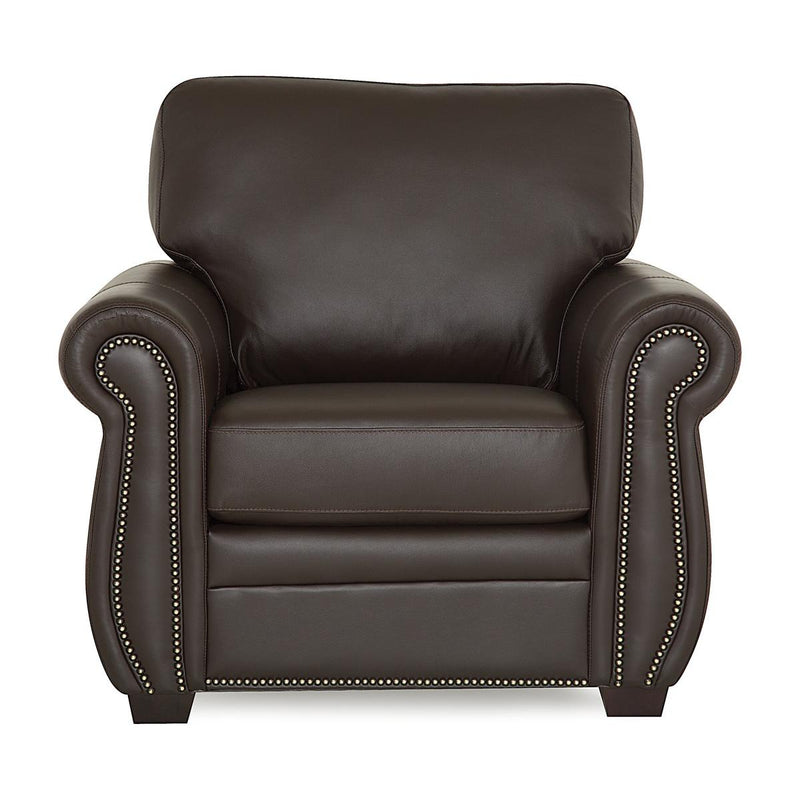 Palliser Blanco Stationary Leather Chair 77504-95-TULSAII-DARKBROWN IMAGE 2