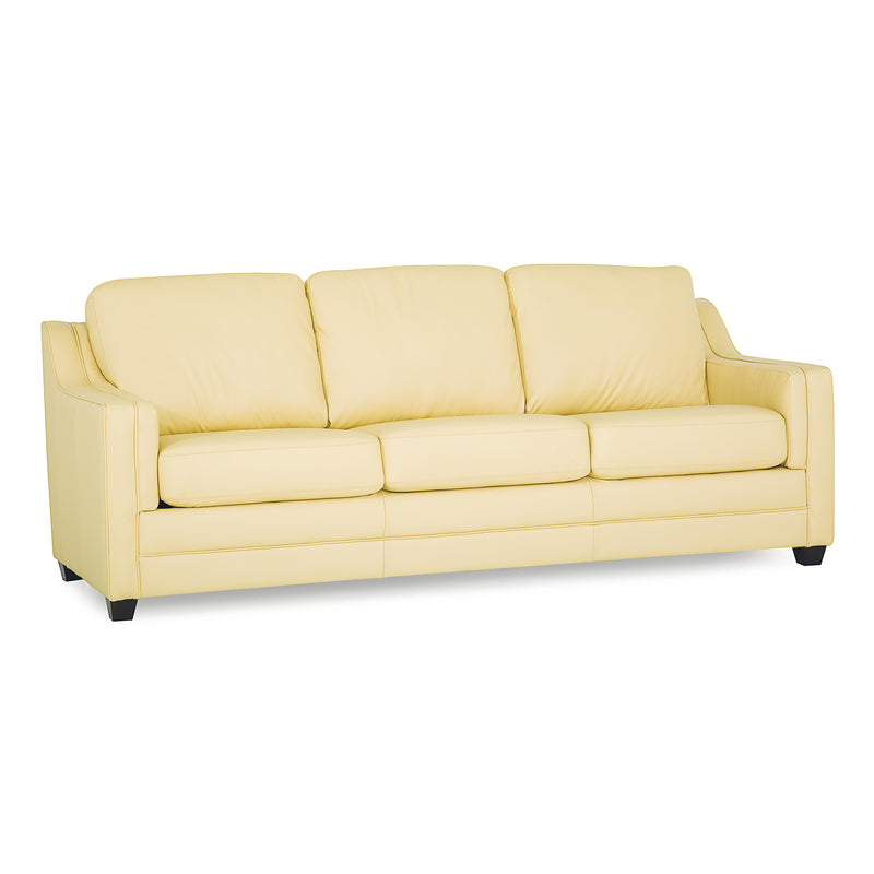 Palliser Corissa Stationary Leather Sofa 77500-01-TULSAII-LEMON IMAGE 1