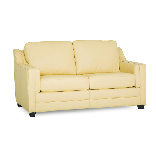 Palliser Corissa Stationary Leather Loveseat 77500-03-TULSAII-LEMON IMAGE 1