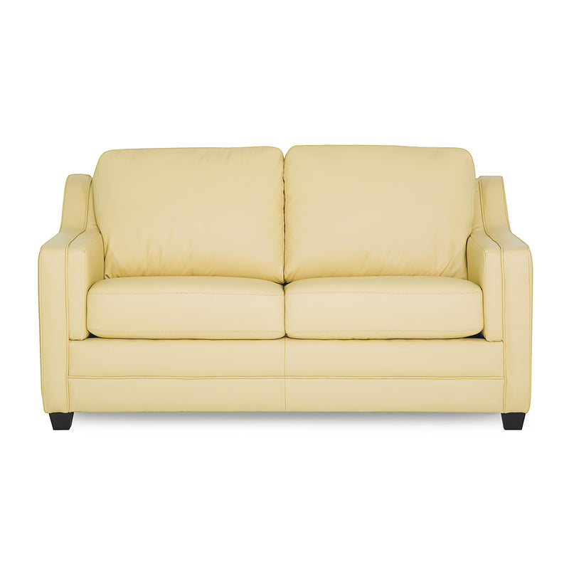 Palliser Corissa Stationary Leather Loveseat 77500-03-TULSAII-LEMON IMAGE 2