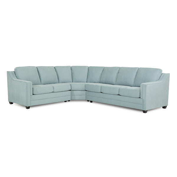 Palliser Corissa Fabric 3 pc Sectional 77500-07/77500-09/77500-27-ECHOSUEDE-MINT IMAGE 1