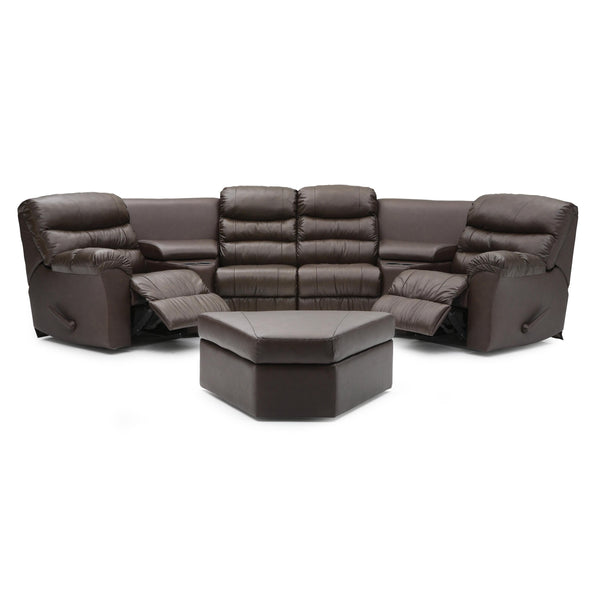 Palliser Durant Reclining Leather 6 pc Sectional 41098-47/41098-A1/41098-10/41098-10/41098-A1/41098-46-BROADWAY-TOFFEE IMAGE 1