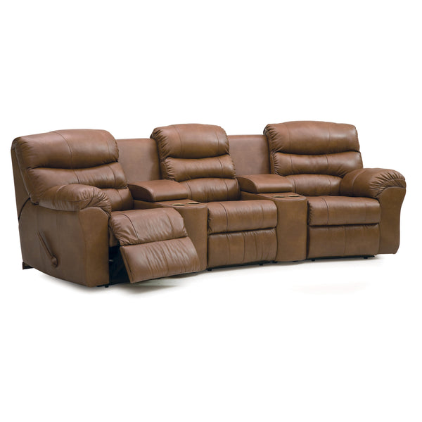 Palliser Durant Reclining Leather 5 pc Sectional 41098-47/41098-A0/41098-10/41098-A0/41098-46-BROADWAY-TOFFEE IMAGE 1