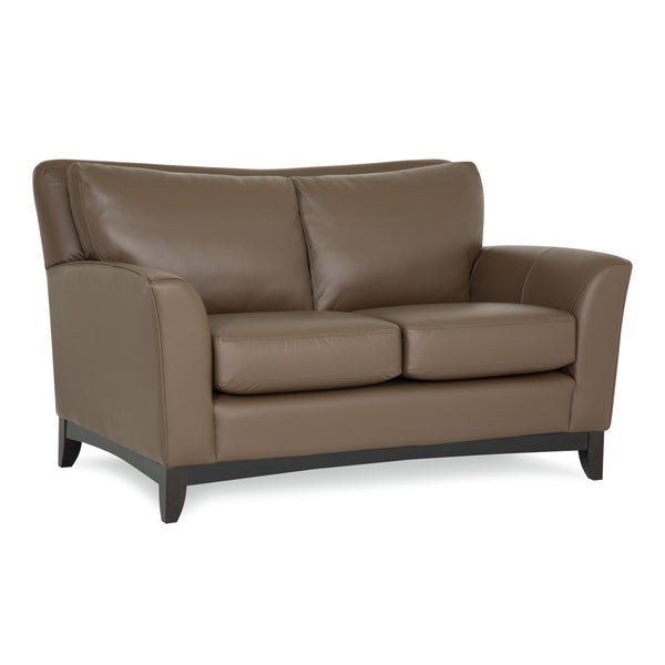 Palliser India Stationary Leather Loveseat 77287-03-TULSAII-UMBER IMAGE 1