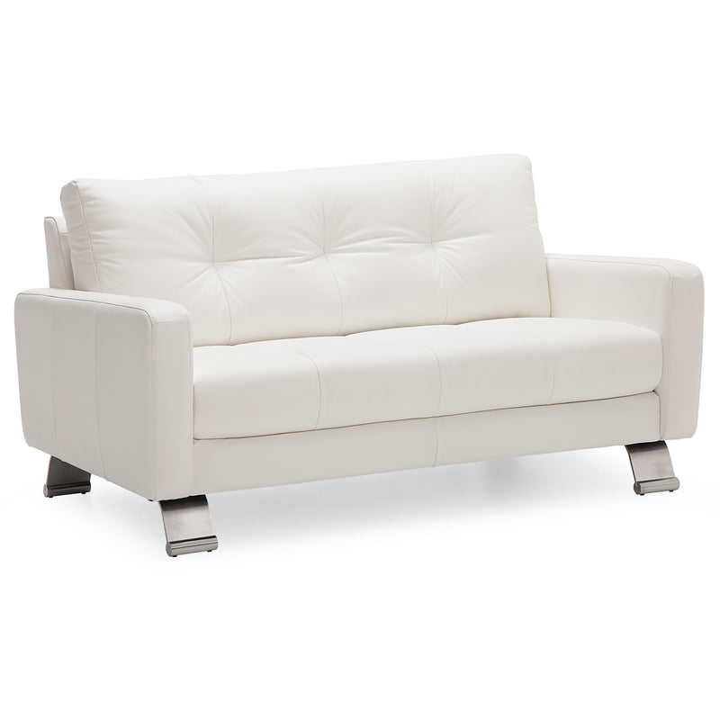 Palliser Ocean Drive Stationary Leather Loveseat 77303-03-TULSAII-CHALK IMAGE 1