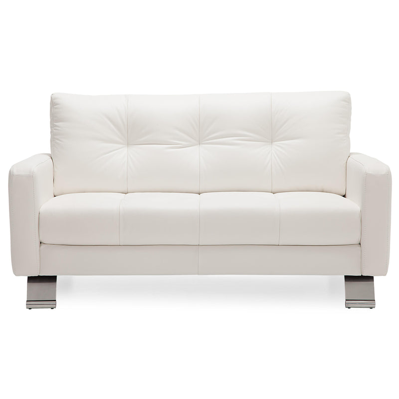 Palliser Ocean Drive Stationary Leather Loveseat 77303-03-TULSAII-CHALK IMAGE 2