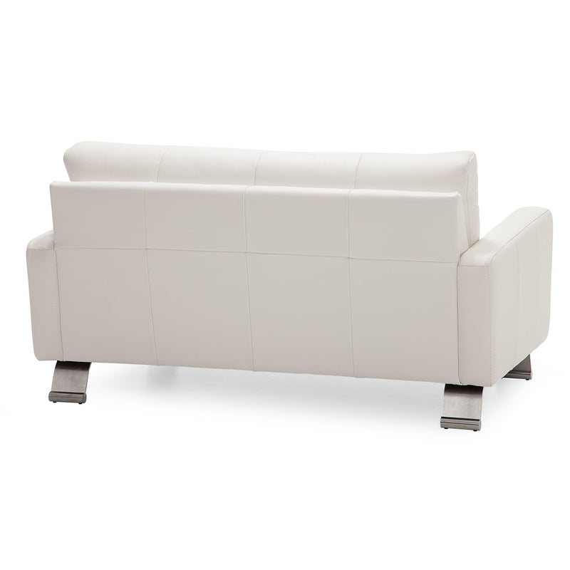 Palliser Ocean Drive Stationary Leather Loveseat 77303-03-TULSAII-CHALK IMAGE 3