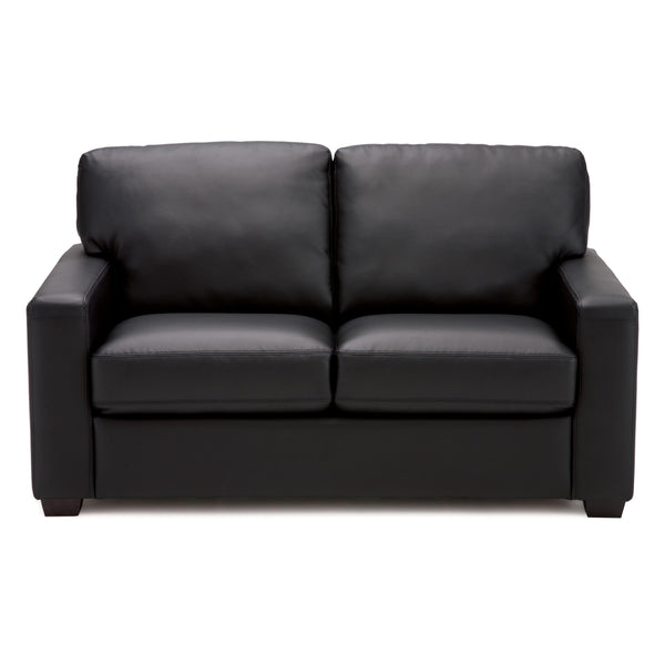 Palliser Westend Stationary Leather Loveseat 77322-03-BROADWAY-ONYX IMAGE 1