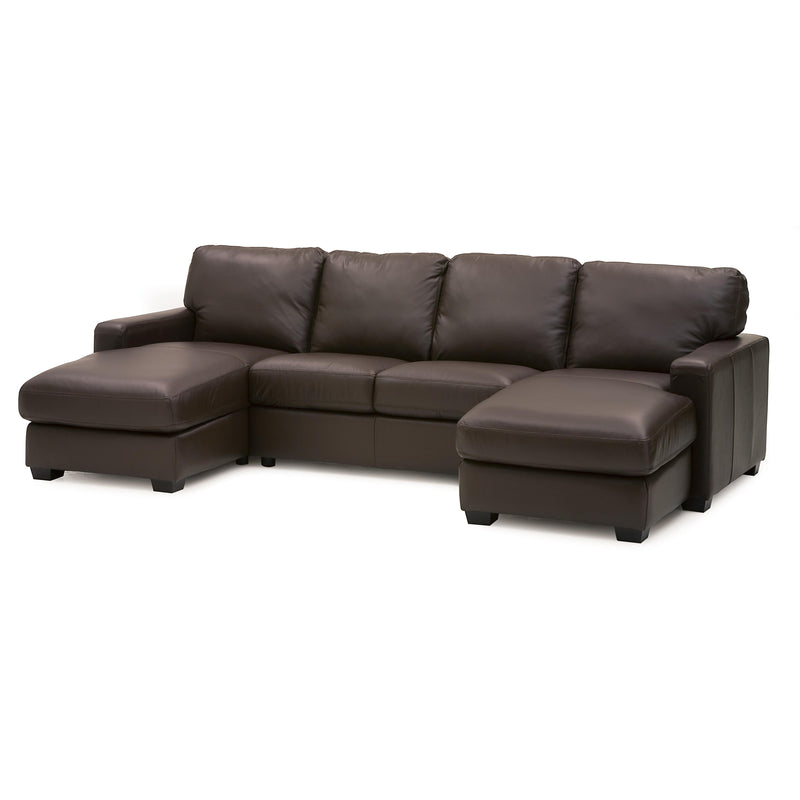 Palliser Westend Leather 3 pc Sectional 77322-16/77322-14/77322-15-TULSAII-DARKBROWN IMAGE 1