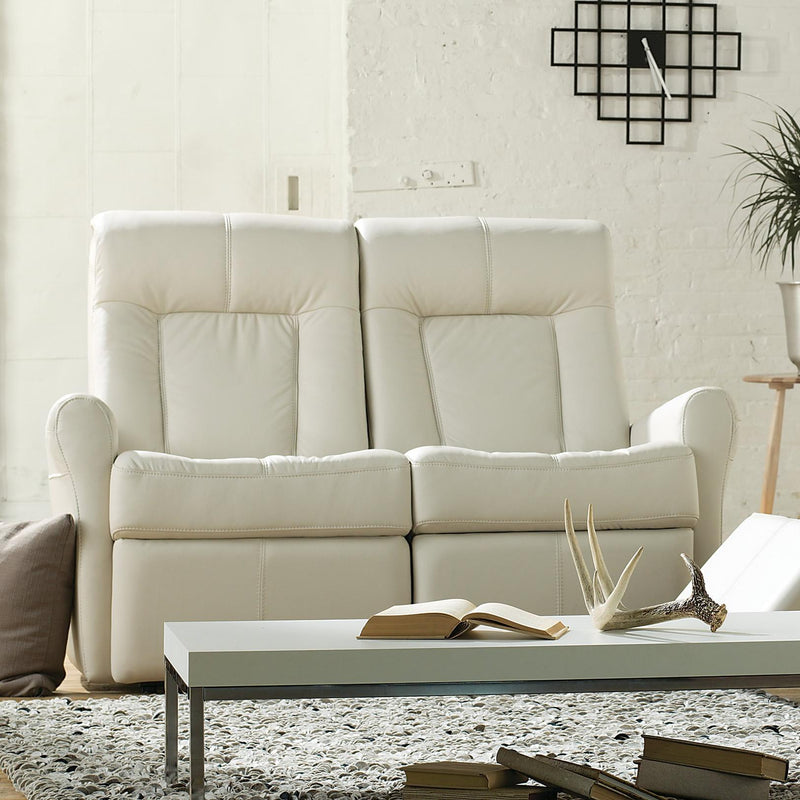 Palliser Yellowstone II Power Reclining Leather Loveseat 42211-63-BROADWAY-ALABASTER IMAGE 1