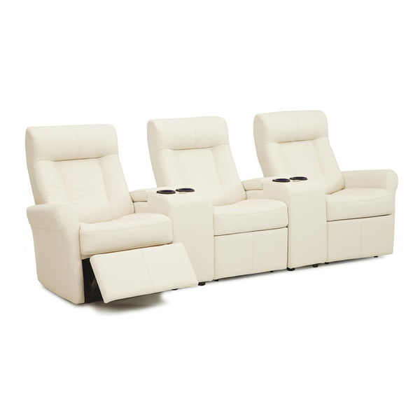 Palliser Yellowstone II Reclining Leather 5 pc Sectional 42211-47/42211-W2/42211-30/42211-W2/42211-46-BROADWAY-ALABASTER IMAGE 1