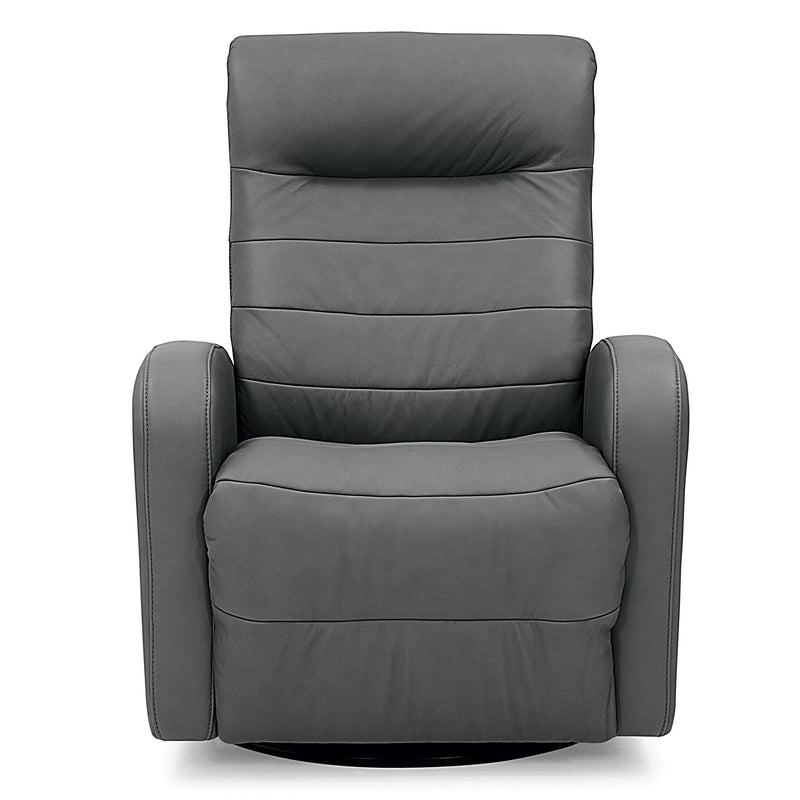 Palliser Riding Mountain II Power Swivel Glider Leather Recliner 43214-38-HUSH-GREY IMAGE 3