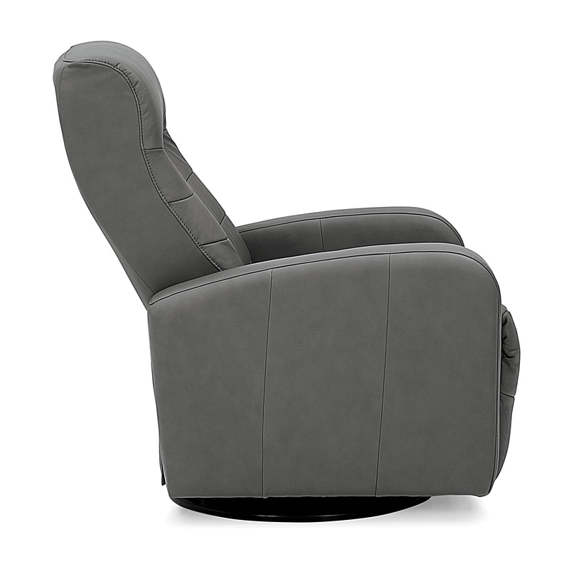 Palliser Riding Mountain II Power Swivel Glider Leather Recliner 43214-38-HUSH-GREY IMAGE 4