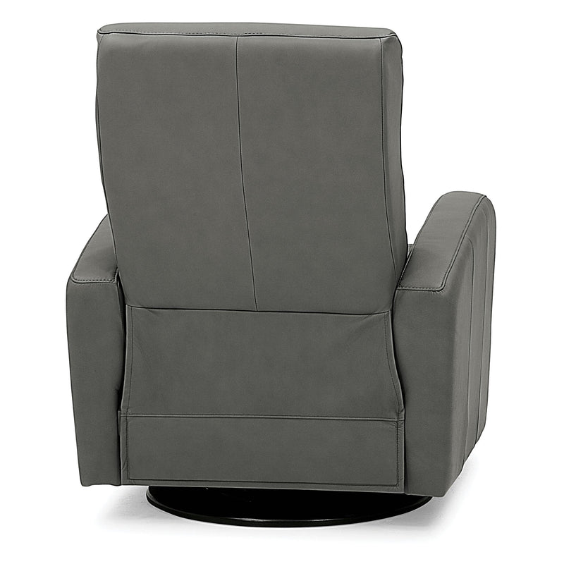 Palliser Riding Mountain II Power Swivel Glider Leather Recliner 43214-38-HUSH-GREY IMAGE 5