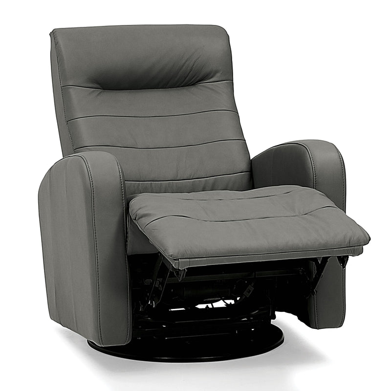 Palliser Riding Mountain II Power Swivel Glider Leather Recliner 43214-38-HUSH-GREY IMAGE 6