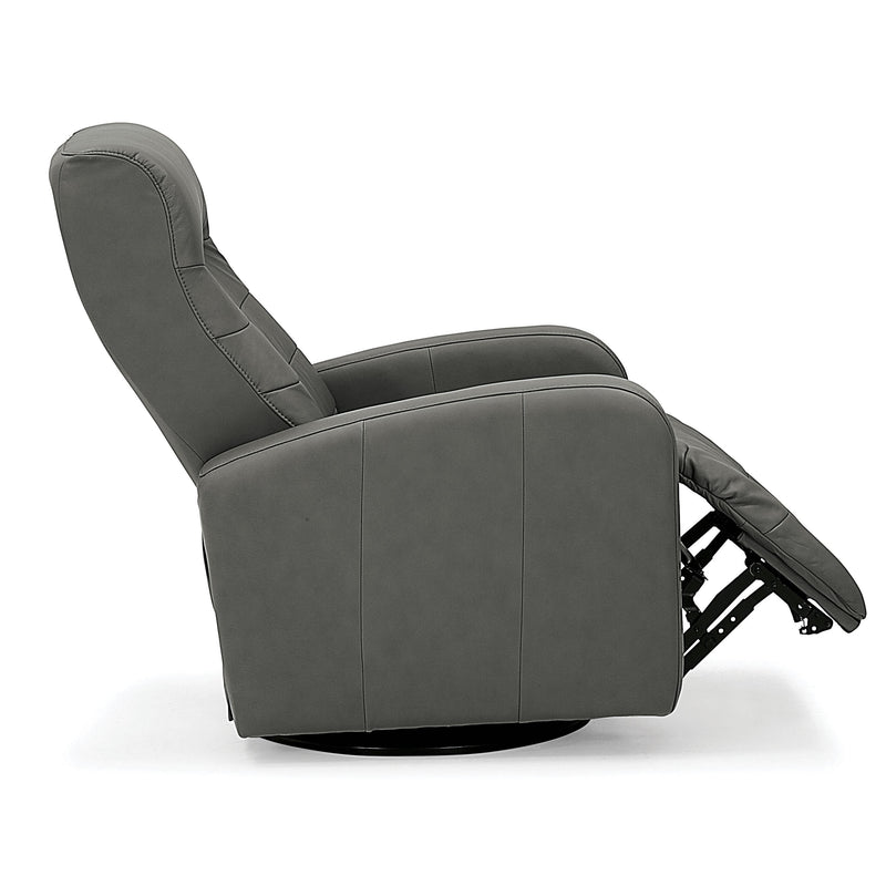 Palliser Riding Mountain II Power Swivel Glider Leather Recliner 43214-38-HUSH-GREY IMAGE 8