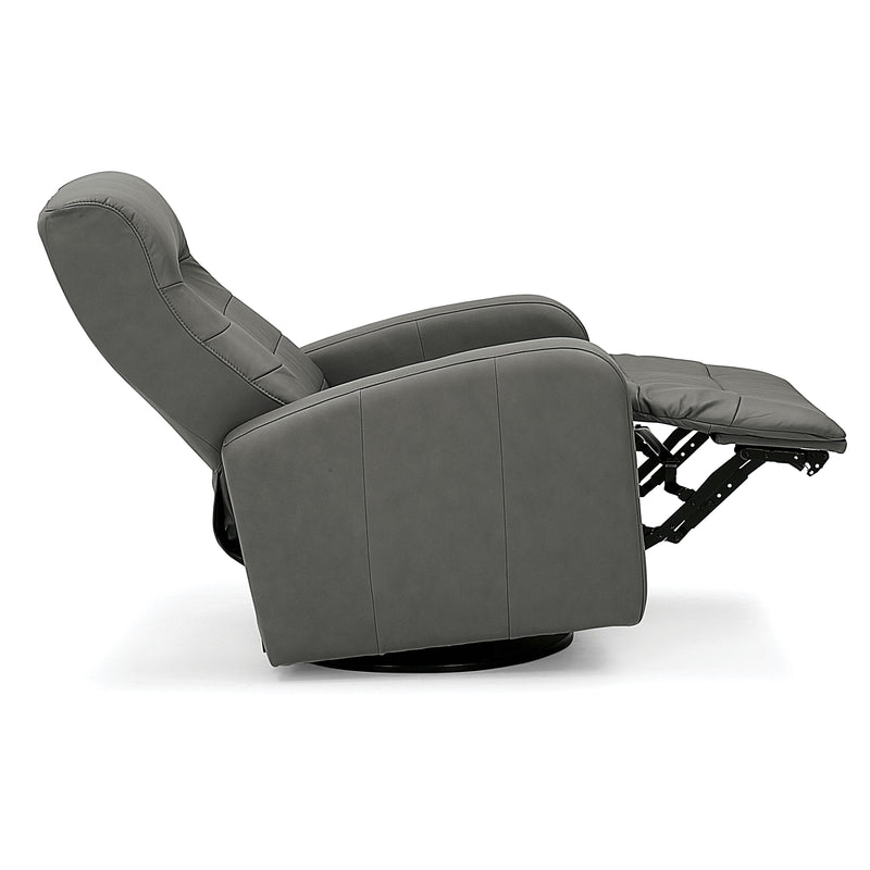 Palliser Riding Mountain II Power Swivel Glider Leather Recliner 43214-38-HUSH-GREY IMAGE 9