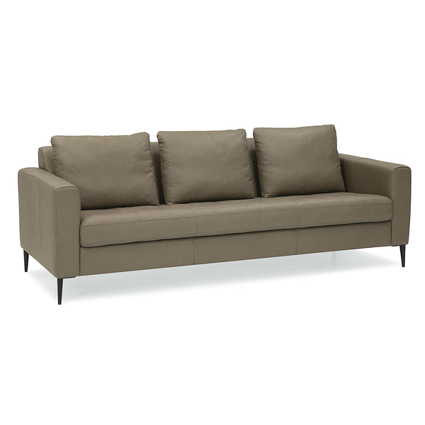 Palliser Sherbrook Stationary Leather Sofa 77407-01-MYSTIC-WILLOW IMAGE 1