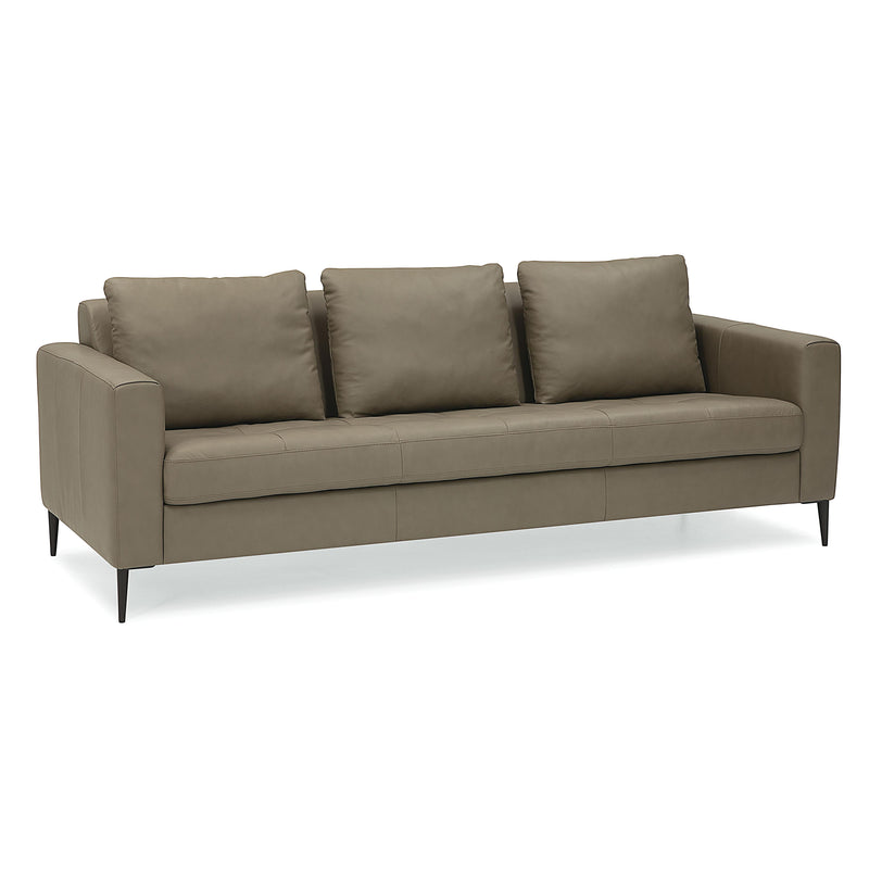 Palliser Sherbrook Stationary Leather Sofa 77407-01-MYSTIC-WILLOW IMAGE 1